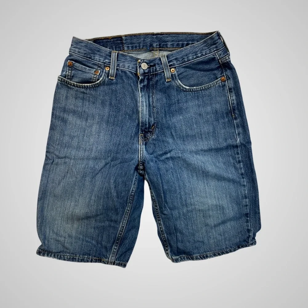 Levi's 469 Denim Shorts Mens 29 Blue Excellent Cotton WaterLess